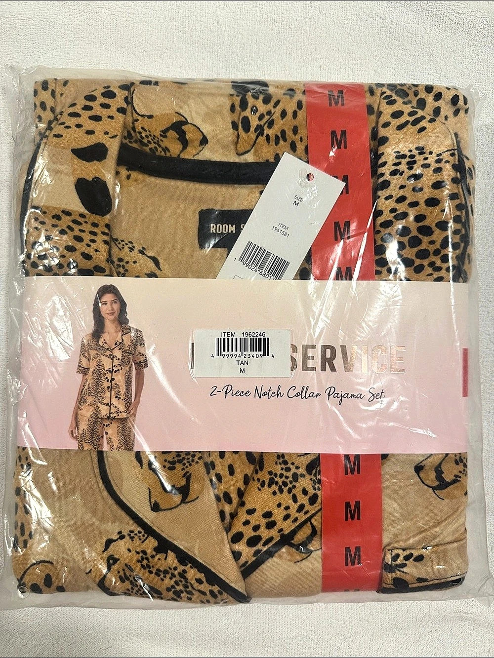 Room Service 2-Piece Pajama Set - Cheetah Print